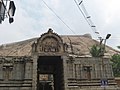 Temple entrance with fort wall in the background