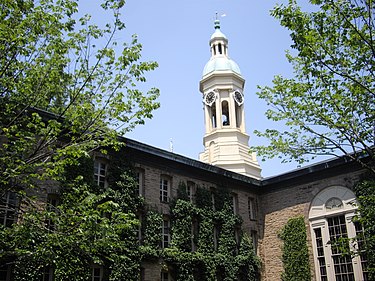 As of October 2021, 74 Nobel laureates have been affiliated with Princeton University.The building pictured is Nassau Hall. Nassau-hall-princeton.JPG