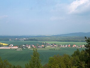 Blick auf Naundorf vom Butterberg