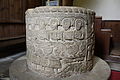 Font at St Nicholas Church North Grimston