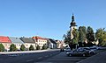 Čeština: Vratislavovo náměstí v Novém Městě na Moravě, okres Žďár nad Sázavou. English: Vratislav Square in Nové Město na Moravě, Žďár nad Sázavou District, Czechia.