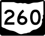 Маркер State Route 260