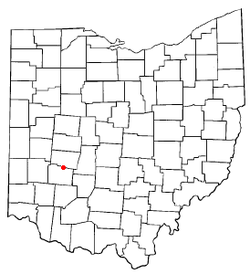 Location of Clifton, Ohio