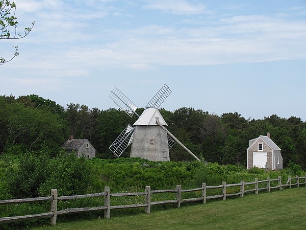 Higgins Farm Windmill, in Drummer Boy Park, Brewster, Mass (1795)