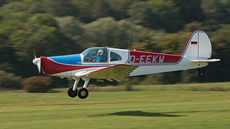 English: Orlikan Sokol M1C (reg. D-EEKW, cn 211, built in 1948). Deutsch: Orlikan Sokol M1C (Reg. D-EEKW, cn 211, Baujahr 1948).