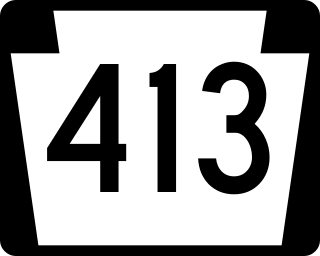 <span class="mw-page-title-main">Pennsylvania Route 413</span> State highway in Bucks County, Pennsylvania, United States