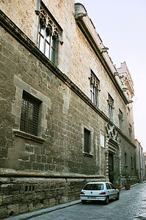 Palazzo Abatellis historic palazzo and art gallery in Palermo, Sicily