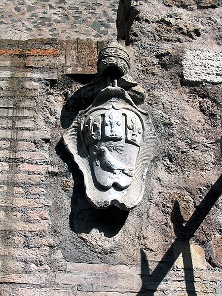 File:Pamphilj crest on ponte nomentana.jpg