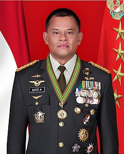 Gatot Nurmantyo Indonesian military person