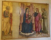Paolo Schiavo: Madonna mit Heiligen, ca. 1450, Santa Croce, Florenz
