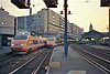 SNCF passenger trains at Gare de Lyon in Paris in 1987