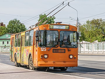 Троллейбус ЗиУ-9 в 2019 году незадолго до закрытия троллейбусного движения