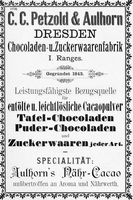 Petzold&Aulhorn Anzeige 1897