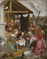 Pieter Pourbus: Pokłon pasterzy (1574)