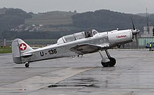 Pilatus P-2 with Swiss markings during Payerne Open Day in 2010.