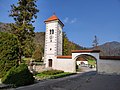 Turm und Portaleingang an der nördlichen Schlossmauer