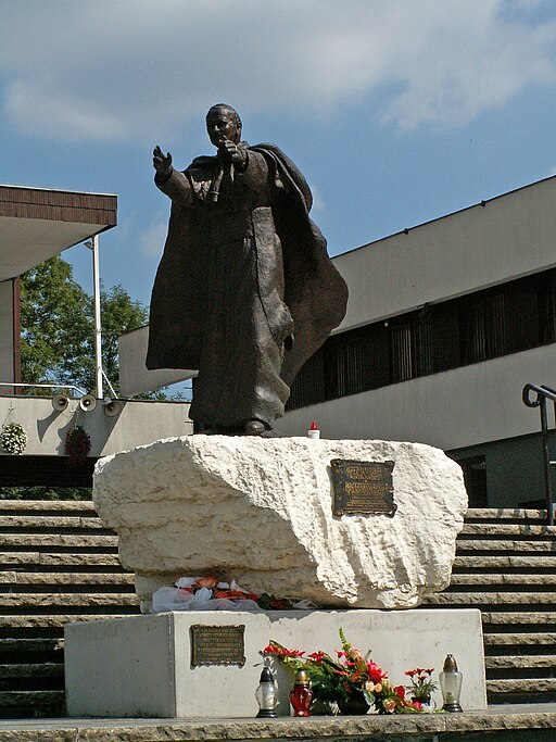 Pope John Paul II Wind of Hope monument,Ark of Our Lord Church,Nowa Huta,Krakow,Poland