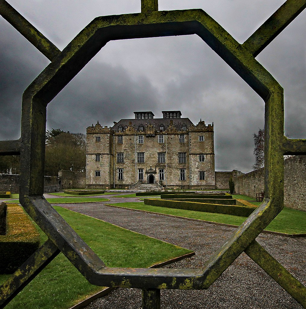 Portumna Castle on a gloomy day