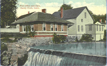 PostcardSandyHookPostOfficeAndDam1914.jpg