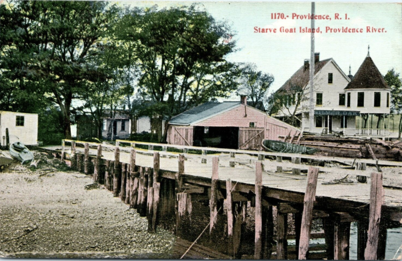 File:Postcard of Starve Goat Island in Providence RI Rhode Island aka as Starvegoat Island aka Starve-Goat Island aka Sunshine Island in Providence River.png