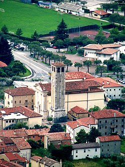 Vista di Pove dal Cornon