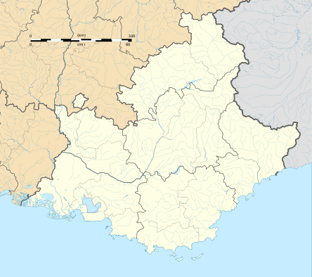 Տեղորոշման քարտեզ Ֆրանսիա Պրովանս Ալպեր Լազուր ափ