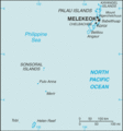 Map of Palau from CIA World Factbook
