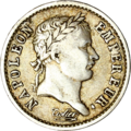 Kwartfrank, Napoleon, laureaatshoofd, Republiek, 1807A, voorzijde.png