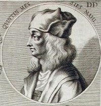 Quentin Massys portréja, a metszetet Joachim von Sandrart készítette Teutsche Akademie c. művéhez