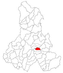 Location in Harghita County