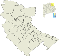 Location of Los Polvorines