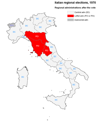 <span class="mw-page-title-main">1970 Italian regional elections</span>