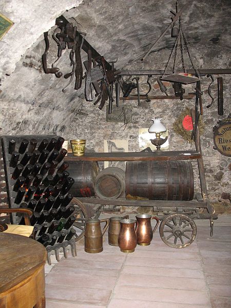 File:Riddling Racks in the Wine Cellar of the Brömserhof.jpg