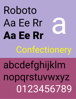 Roboto Neo-grotesque sans-serif typeface family developed by Google