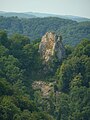 Blick zum Wielandstein von den Tobelfelsen