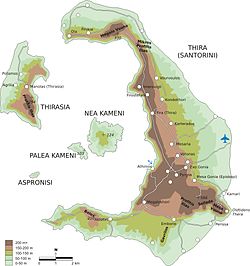 サントリーニ島: 名称, 地理, 歴史