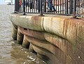 Sea wall, Albert Dock (Grade II listed)