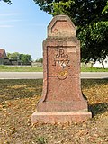 Saxon postal mile pillars (totality): Post mile pillar