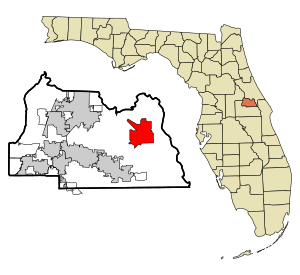 Seminole County Florida Incorporated and Unincorporated areas Geneva Highlighted.svg