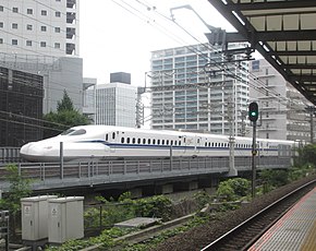 Shinkansen N700Supreme Musashi-Kosugi Station.jpg