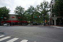 Restaurants along Campbell Avenue in 2014 Shirlington, Arlington, Virginia; 2014-05-17.JPG