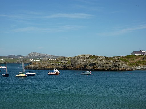 Small boats moored in Porth Diana - geograph.org.uk - 2401277