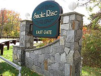 East Gate Entrance to Smoke Rise, an upscale private gated community located in Kinnelon SmokeRiseEastGate 0189.jpg