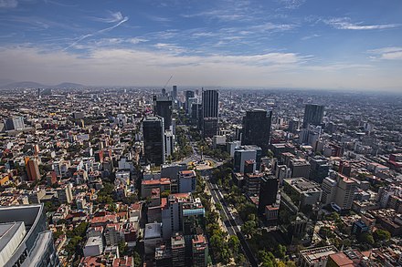 Mexico City, the financial center of Mexico
