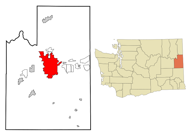 File:Spokane County Washington Incorporated and Unincorporated areas Spokane Highlighted.svg