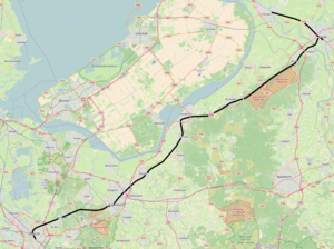 Spoorlijn Utrecht - Kampen op de kaart