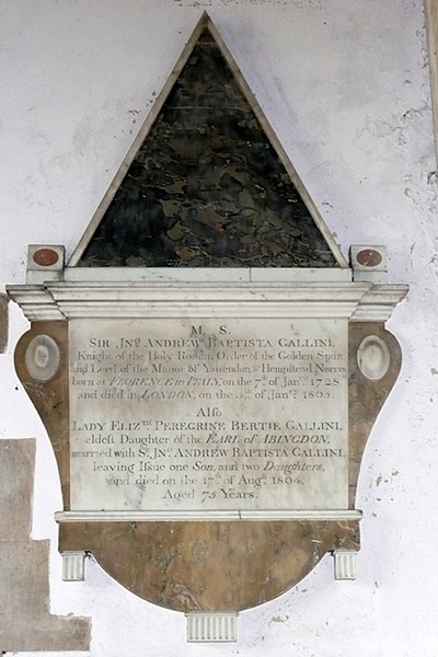Memorial at St Peter and St Paul's church, Yattendon