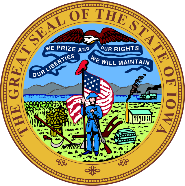 Description de l'image Iowa-StateSeal.svg.