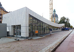 Nieuwe toegangsgebouw in oktober 2014