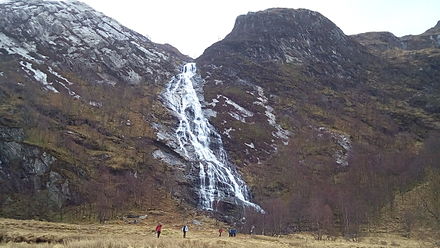 Steall Falls in Glen Nevis.